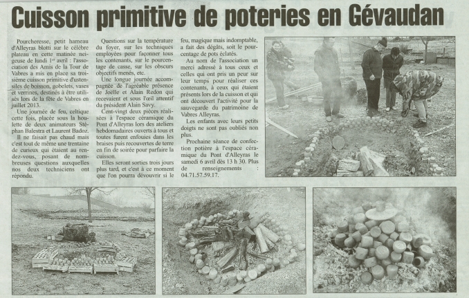 Article du 06 Avril 2013 - VABRES