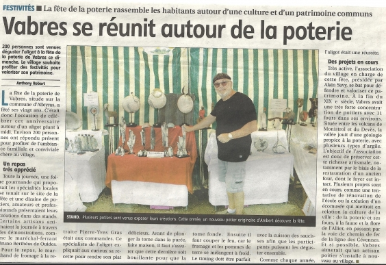 FETE DE LA POTERIE 2016 - VABRES